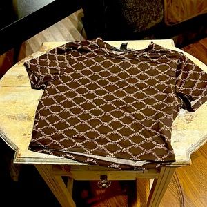 Cute crop top baddie brown tan size small